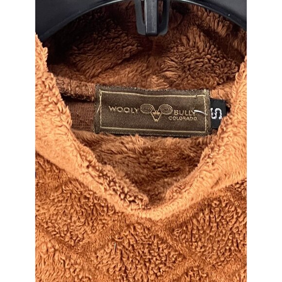 Wooly Bully Colorado Womens Mock Neck Brown Textured Pullover Sweater Size S - Picture 3 of 6